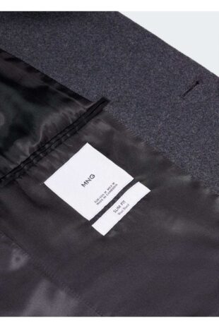 پالتو خاکستری مردانه مانگو 57035947