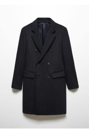 پالتو لاجورد مردانه مانگو 57035954