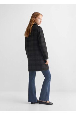 کت خاکستری زنانه مانگو 57054395