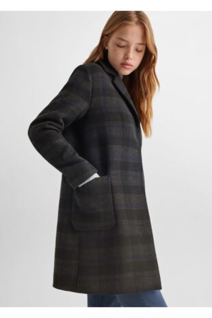 کت خاکستری زنانه مانگو 57054395