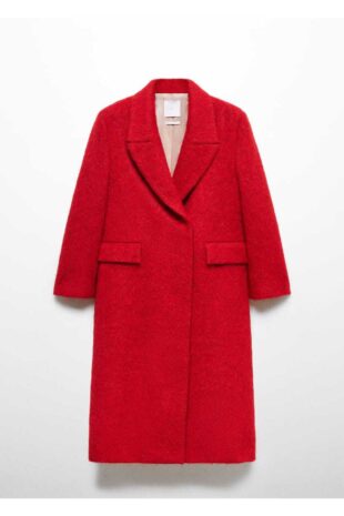 پالتو قرمز زنانه مانگو 57057759
