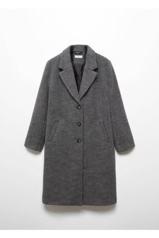 کت خاکستری زنانه مانگو 57024396