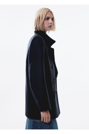 پالتو لاجورد زنانه مانگو 57047760