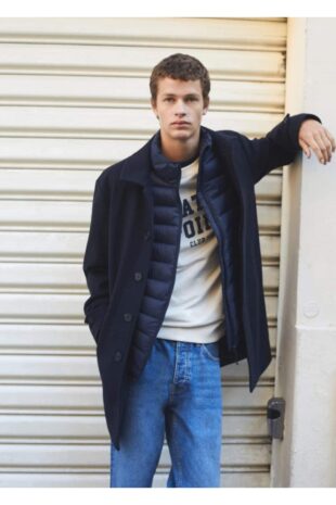 کت لاجورد مردانه مانگو 57075990