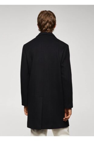 پالتو سیاه مردانه مانگو 57077702