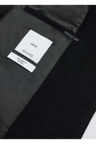 پالتو سیاه مردانه مانگو 57077702