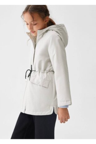 کت خاکستری دخترانه مانگو 57084387