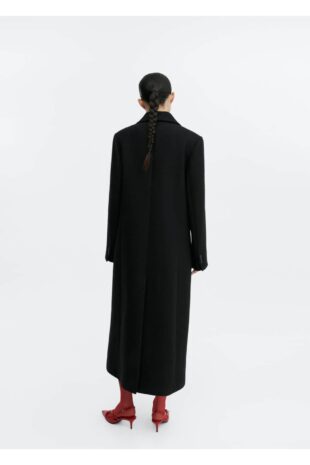پالتو سیاه زنانه مانگو 57096030