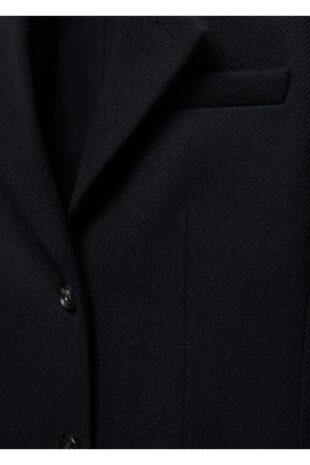 پالتو سیاه زنانه مانگو 57096030