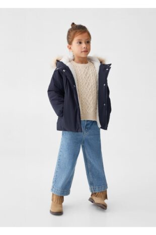 پالتو لاجورد دخترانه مانگو 57006723