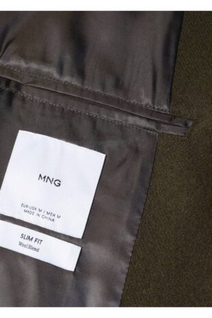 پالتو خاکی مردانه مانگو 57024388