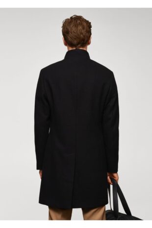 پالتو سیاه مردانه مانگو 57025950
