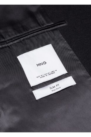 پالتو سیاه مردانه مانگو 57025950