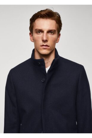 پالتو لاجورد مردانه مانگو 57025950