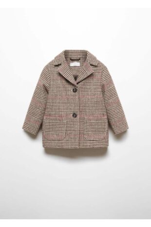 پالتو قهوه ای دخترانه مانگو 57047117