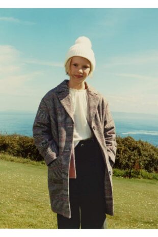 کت قهوه ای دخترانه مانگو 57067109