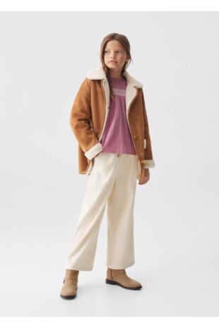 کت بژ دخترانه مانگو 57085962