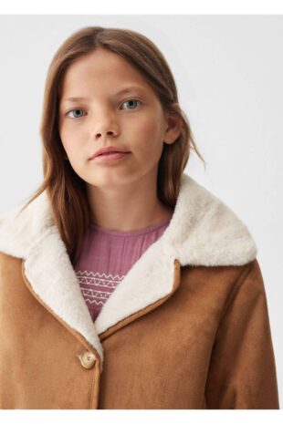 کت بژ دخترانه مانگو 57085962