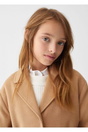 کت بژ دخترانه مانگو 57044759