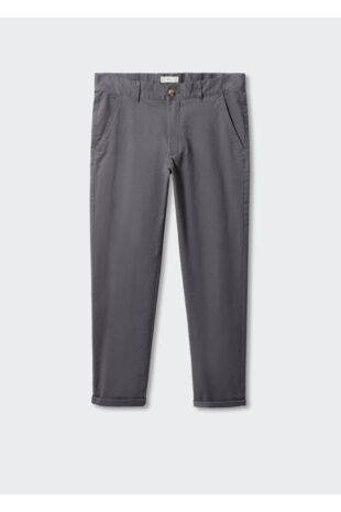 شلوار آبی فاق نرمال مردانه مانگو 47064394