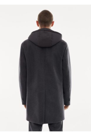 پالتو خاکستری مردانه مانگو 57038266