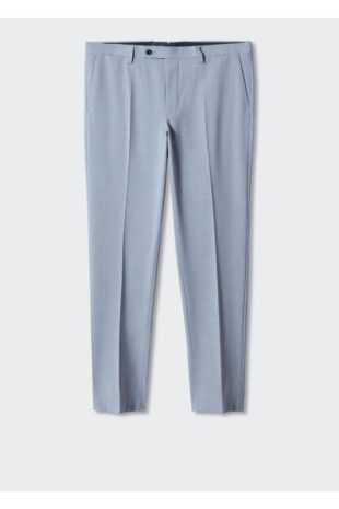 شلوار آبی فاق نرمال مردانه مانگو 57010667