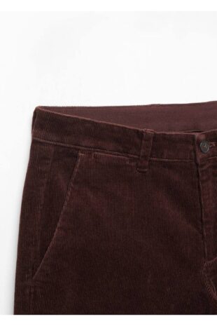 شلوار قرمز فاق نرمال مردانه مانگو 57036712