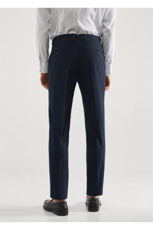 شلوار لاجورد فاق نرمال مردانه مانگو 57040676