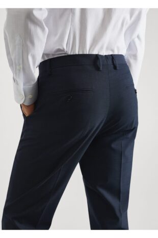 شلوار لاجورد فاق نرمال مردانه مانگو 57040676