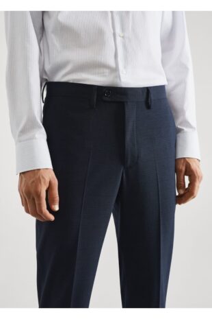 شلوار لاجورد فاق نرمال مردانه مانگو 57040676