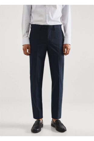 شلوار لاجورد فاق نرمال مردانه مانگو 57040676