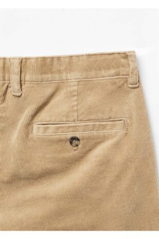 شلوار بژ فاق نرمال مردانه مانگو 57046711