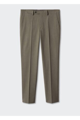 شلوار سبز فاق نرمال مردانه مانگو 57010546