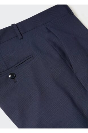 شلوار لاجورد فاق نرمال مردانه مانگو 57010768