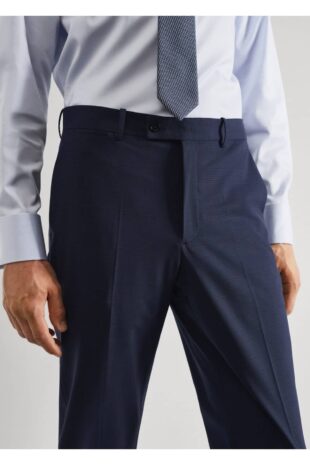 شلوار لاجورد فاق نرمال مردانه مانگو 57010768