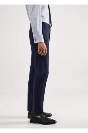 شلوار لاجورد فاق نرمال مردانه مانگو 57010768