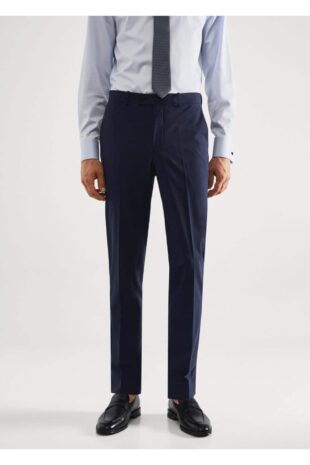 شلوار لاجورد فاق نرمال مردانه مانگو 57010768