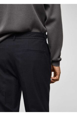 شلوار لاجورد فاق نرمال مردانه مانگو 57015958