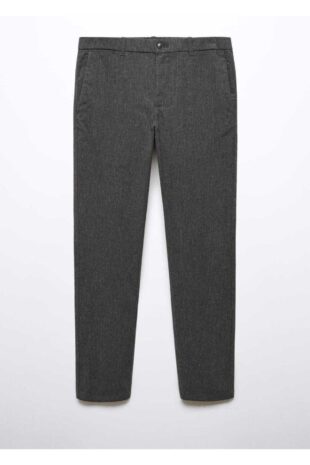 شلوار بنفش فاق نرمال مردانه مانگو 57025954