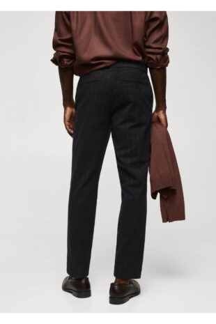 شلوار آبی فاق نرمال مردانه مانگو 57025955