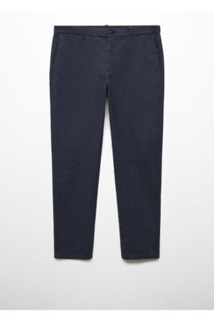 شلوار لاجورد فاق نرمال مردانه مانگو 57035952