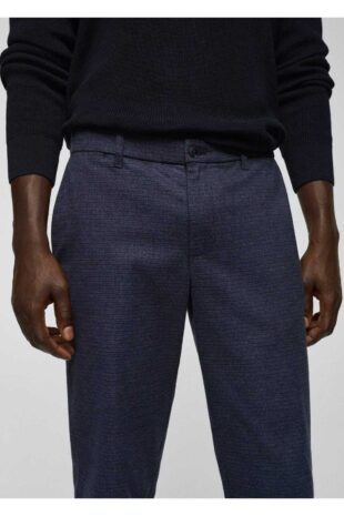 شلوار لاجورد فاق نرمال مردانه مانگو 57035952