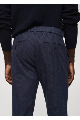 شلوار لاجورد فاق نرمال مردانه مانگو 57035952