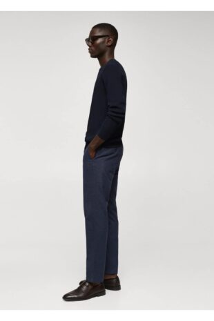 شلوار لاجورد فاق نرمال مردانه مانگو 57035952