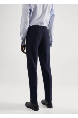 شلوار لاجورد فاق نرمال مردانه مانگو 57050013