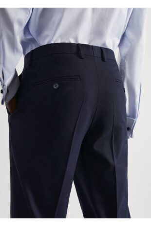 شلوار لاجورد فاق نرمال مردانه مانگو 57050013