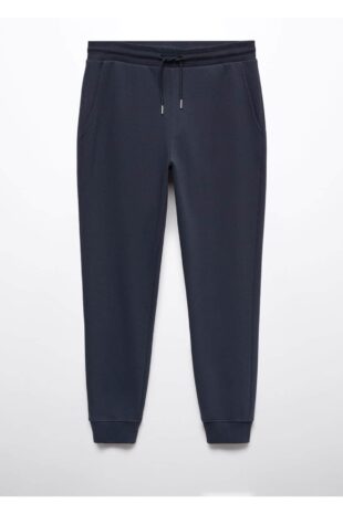 شلوار لاجورد فاق نرمال مردانه مانگو 57066024