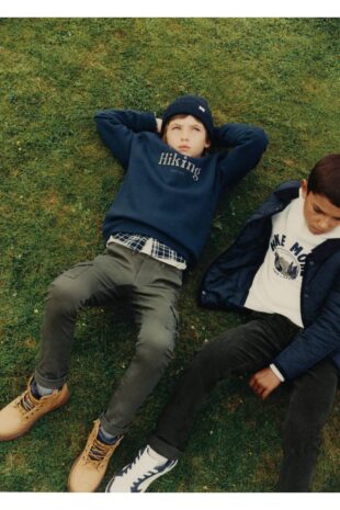 شلوار خاکی فاق نرمال پسرانه مانگو 57074397