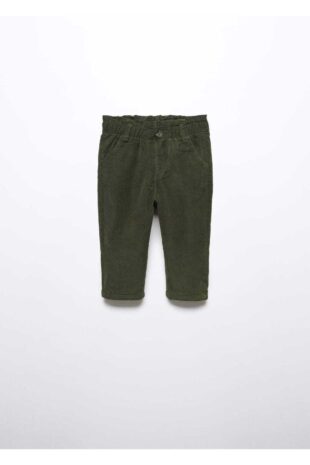 شلوار سبز فاق نرمال دخترانه مانگو 57097117