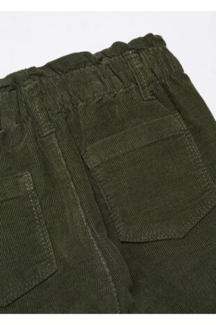 شلوار سبز فاق نرمال دخترانه مانگو 57097117